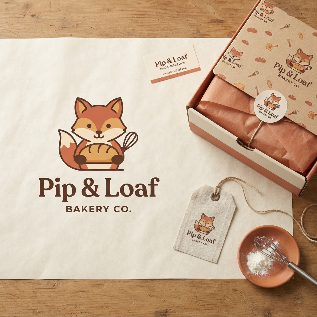 Sweet Crumb — Bakery Mascot branding project